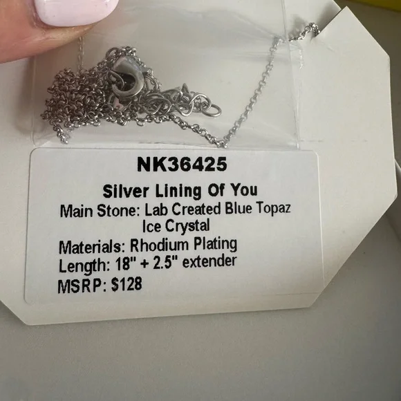 Silver Lining of You Necklace 💎❄️ - Picture 3 of 4